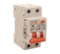 Interruttore Differenziale Magnetotermico Tipo A 32A C32, RCBO 1P+N 6kA 30mA Curva C, Doppio Leva con Diagnostica Visiva, 2 Moduli DIN, Serie PL8HM Elettromagnetica