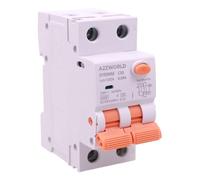 Interruttore Differenziale Magnetotermico Tipo A 50A C50, RCBO 1P+N 6kA 30mA Curva C, Doppio Leva con Diagnostica Visiva, 2 Moduli DIN, Serie GYR9NM Elettromagnetica