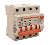 Interruttore Differenziale Magnetotermico Trifase 300mA Tipo A 16A B16, 4P Reali (NO 3P+N), Curva B 6kA 380V, Doppio Leva con Diagnostica Visiva, 4 Moduli DIN, Serie PL8M4