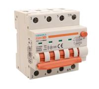 Interruttore Differenziale Magnetotermico Trifase 380V Tipo A 300mA 10A C10, 4P Vero (NO 3P+N), Curva C 6kA, Doppio Leva con Diagnostica Visiva, 4 Moduli DIN, Serie PL8M4