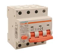 Interruttore Differenziale Magnetotermico Trifase Tipo A, 20A C20, RCBO 3P+N 6kA 30mA Curva C 380V, 4 Moduli DIN, Serie PL8M4 Professionale Elettromagnetica