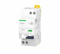 Interruttore differenziale monofase da 16 A e 30 mA, 1 polo, potenza garantita. Misure standard, facile installazione. Progettato per: protezione dei circuiti elettrici. #