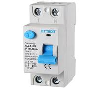 Interruttore Differenziale Puro 16A 2 poli 2P 220V 6kA 30mA 2 Moduli DIN, RCCB C16