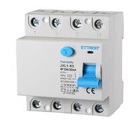 Interruttore Differenziale Puro, 4P 4 Poli 30mA 6kA 380V, Salvavita Differenziale, Occupa 4 Moduli DIN, RCCB 4P 30mA C25 25A