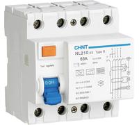 Interruttore differenziale puro Chint NL210 63A 4P 300MA Tipo B 4 Moduli 782010