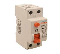 Interruttore Differenziale Puro, Salvavita 300mA 25A, RCCB 1P+N Tipo AC 6kA 220V, 2 Moduli DIN, Serie PR8NM Elettromagnetica, Certificato IEC61008-1