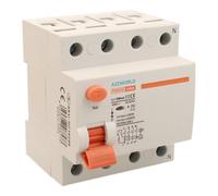 Interruttore Differenziale Puro, Salvavita Trifase 300mA Tipo A 100A, RCCB 3P+N 10kA 380V, 4 Moduli DIN, Serie PR8HM Elettromagnetica, Certificato IEC61008-1