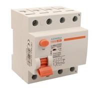 Interruttore Differenziale Puro, Salvavita Trifase 300mA Tipo A 63A, RCCB 3P+N 10kA 380V, 4 Moduli DIN, Serie PR8HM Elettromagnetica, Certificato IEC61008-1