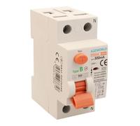 Interruttore Differenziale Puro Tipo B 300mA, Salvavita Type B 100A, RCCB 1P+N 10kA 220V, 2 Moduli DIN, Serie PR8HM Elettromagnetica, Certificato IEC61008-1