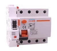 Interruttore Differenziale Puro WIFI Con Riarmo Automatico Trifase, Salvavita Tipo AC 6kA 30mA / 0,03A 63A, APP Tuya Smart Life, RCCB 3P+N 6kA 380V, 5 Moduli DIN, Controllo Remote e Manuale