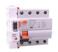 Interruttore Differenziale Puro WIFI Con Riarmo Automatico Trifase, Salvavita Tipo B 10kA 30mA / 0,03A 63A, APP Tuya Smart Life, RCCB 3P+N 6kA 380V, 5 Moduli DIN, Controllo Remote e Manuale