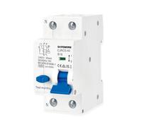 Interruttore differenziale RCBO 16A 1P+N - Tipo A 30mA Curva B - Protezione 6kA - Interruttore FI Elettromagnetico - Interruttore differenziale ad alta sensibilità B16- per circuiti