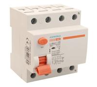 Interruttore Differenziale Selettivo Trifase, RCCB Tipo S Classe A, 3P+N 63A 10kA 300mA, Ritardo 500ms, 4 Moduli DIN 380V AC, Certificato IEC61008-1, Serie PR8HM Elettromagnetico