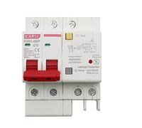 Interruttore differenziale SPD 230V 2P da 10 pezzi con protezione da sovraccarico, sovratensione, RCBO, RCCB e protezione contro i fulmini, protettore dalle perdite MCB.(25a)
