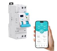 Interruttore Differenziale Wi-Fi Tuya "Smart RCBO" Reset Automatico Disconnessione in Intensità 1-40A, Corrente di Perdita 30-100mA, Sovra/Sottotensione, Temperatura, Sovrappotenza Misurazione 2025