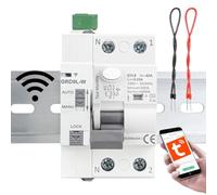Interruttore differenziale WIFI auto-riarmabile super immunizzato SI 2P 40 A 30 mA 6 kA TIPO A. TUYA Smart. Interruttore differenziale con riarmo via WIFI super immunizzato. Dispositivo di protezione
