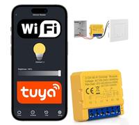 Interruttore dimmer a LED, dimmer WLAN, interruttore della luce WiFi, dimmerabile, 2,4 GHz, interruttore della luce Alexa Smart Life/Tuya, controllo vocale/timer, interruttore dimmer WiFi