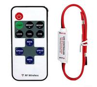 Interruttore dimmer a LED, UUU028775001 per MINI 12 V RF Wireless Remote Controller Inline Dimmer per striscia LED Luminosità Regolare Controllo Colore Singolo