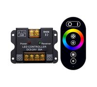 Interruttore dimmer a sfioramento completo a 6 pulsanti a bassa tensione 12V30A con luce colorata RGB 5050 con controller LED(CCT dual tone light controller)