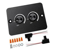 Interruttore dimmer rotativo a 2 bande DC 12V con ricarica rapida USB e funzione di memoria, doppio controllo LED for la regolazione della luminosità della roulotte