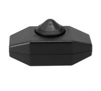 Interruttore dimmer rotativo ON/OFF in linea con controllo a manopola, corrente nominale 1 A, tensione 220 V, funzione di sicurezza contro il surriscaldamento, per cablaggio lampada da interni (nero)
