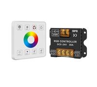 Interruttore dimmer touch panel a parete wireless RF DC 5-24V 30A for strisce LED RGB, adatto for 5050 3528