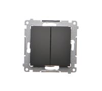 Interruttore doppio 16AX 250V Simon 54 DW5A.01/49