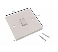 Interruttore Doppio A Muro 1 Gang 2 Vie Rocker Confezione Da 2