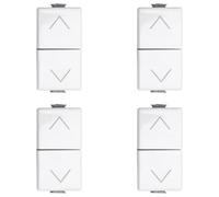 Interruttore doppio interbloccato saliscendi tapparella 1P 10A Compatibile Bticino Matix