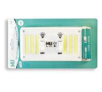 Interruttore Doppio Luce 6 Led COB Multiuso Ricaricabile Luminoso 9W Armadio Box [EEK: A+++]