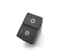 Interruttore doppio per fari fendinebbia, accensione/specchietti riscaldati e musica, con filo, adatto per Honda. Pulsante Di Avvio (Power)