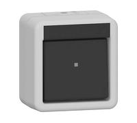 INTERRUTTORE ELETTRICO GIRO Gira a croce WG AP Grigio 310730