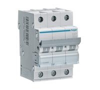 INTERRUTTORE ELETTRICO HAGER MCN363 - 3 poli, curva C, 63 A, 6 kA