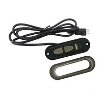 Interruttore elettrico reclinabile a 5 pin con porta di ricarica USB compatibile con vari modelli di reclinabili per una comoda regolazione dell'ascensore e ricarica (nero)