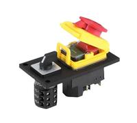 Interruttore elettromagnetico 400V 7 pin rotante combinato con blocco di copertura impermeabile pulsante reset YCZ4-C