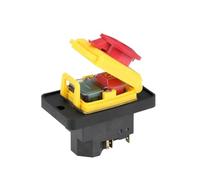 Interruttore elettromagnetico 400V 7 pin Starter On Off 15A con coperchio di protezione Pulsante di reset momentaneo impermeabile YCZ4-A