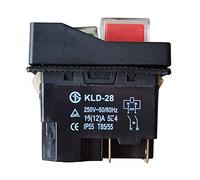 Interruttore elettromagnetico a 4 pin KLD-28 Interruttori a pulsante impermeabili per macchine utensili industriali Ac 250V 16 (12) A IP55