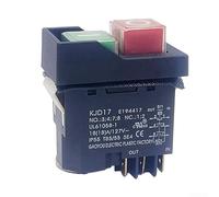 Interruttore elettromagnetico a 6 pin da 250 V, assemblaggio filo freno a 6 pin per attrezzi da giardino, impermeabile IP55, doppia tensione 127 V/220 V, alloggiamento PA66 (KJD17 127 V)