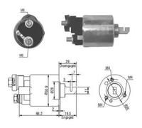 Interruttore a solenoide, motorino di avviamento per JAZZ I (AA) 1.2 1984-1986