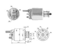 Interruttore elettromagnetico avviatore 46223 MEAT & DORIA per BMW 3 Coupé 1 X3