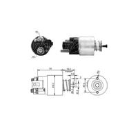 Interruttore elettromagnetico avviatore ZM391 ERA per HYUNDAI KIA