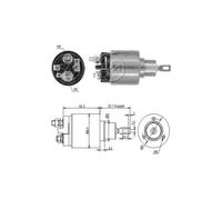 Interruttore elettromagnetico avviatore ZM574 ERA per BMW FIAT VOLVO SAAB