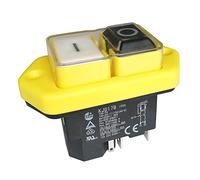 Interruttore elettromagnetico da 16 A, KEDU KJD17B, tornio in legno, interruttore a pulsante, 4 porte, 5 porte (5 terminali)