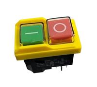 Interruttore elettromagnetico, DZ04 Interruttori a pulsante elettromagnetici impermeabili a 4 pin ON OFF di avvio/arresto for rettificatrice 250VAC 8(6) A