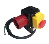 Interruttore elettromagnetico, KOA1L 2 in 1 multifunzionale 230/400V 12A (8A) arresto di emergenza magnetico 5P presa industriale spina