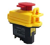 Interruttore elettromagnetico SPST impermeabile pulsante pulsante YCZ3-C 5 Pin On Off 2 posizioni