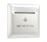 Interruttore elettronico alberghiero per controllo accessi 13,56 MHz M1 scheda risparmio energetico interruttore da parete 40 A 220 V ritardo 15-20 s alloggiamento PC 86 x 86 x 40 mm per camera degli