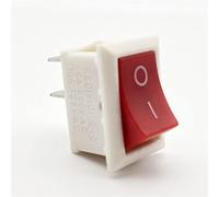 interruttore elettronico Interruttore a bilanciere 1/5 pezzi Mini interruttore a bilanciere KCD1, ON/OFF, apparecchiature elettriche, 2 pin, 2 posizioni, 15 * 21 mm, 6 A 250 V CA/10 A 125 V CA, rosso,