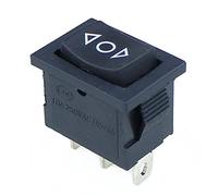 interruttore elettronico Interruttore a bilanciere 5PCS KCD1 Mini Nero 3 Pin / 6 Pin On/Off/On Interruttore a bilanciere AC 6A/250V10A/125V (Colore : 3 Pin Self Reset, Dimensioni : 10PCS) (Color : 3