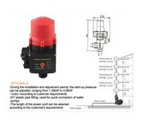 Interruttore Elettronico Pompa 1100W EPC2 con Grado IP65 e Manometro 10 Bar